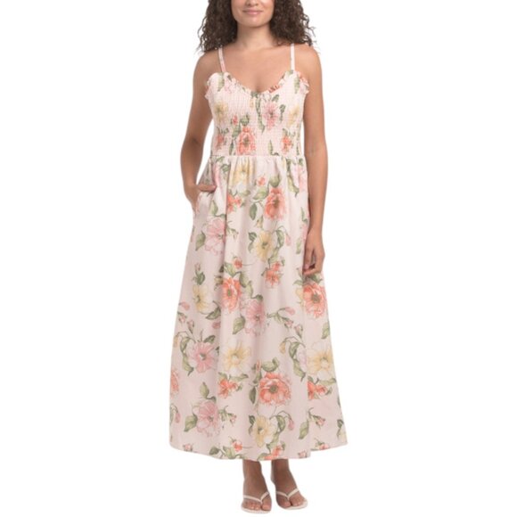 Nicole Miller New York Dresses & Skirts - NICOLE MILLER NEW YORK Smocked Floral Maxi Dress